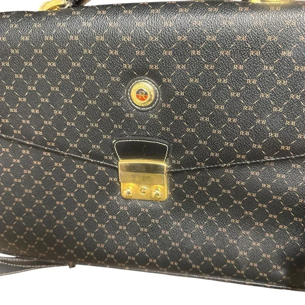 Ambassador Roberta Vintage Elegant Shoulder Briefcase Unisex